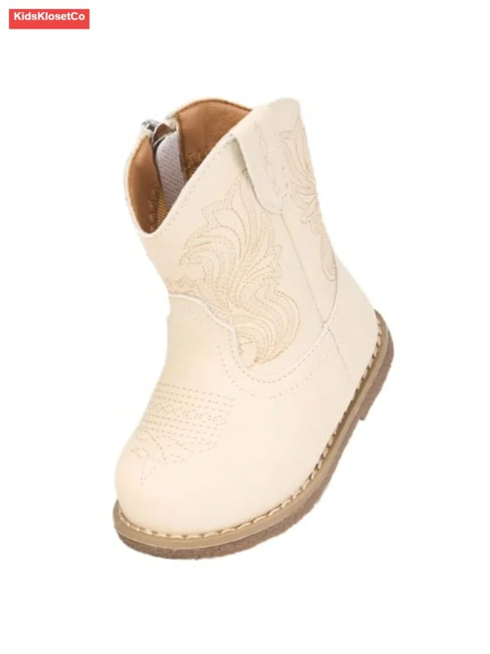 Toddler Boys Girls Western Boots Mid Calf Zipper Closure